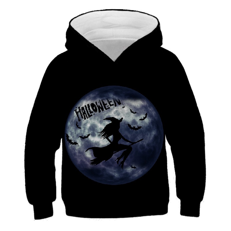 Áo Hoodie In Hình Halloween 3D Thời Trang Mùa Thu Dành Cho Trẻ Em