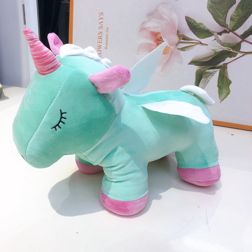 Kì Lân Pony Một Sừng size 30cm, Thú Nhồi Bông Đáng Yêu, Gối Ôm Cho Bé Ngựa Pony