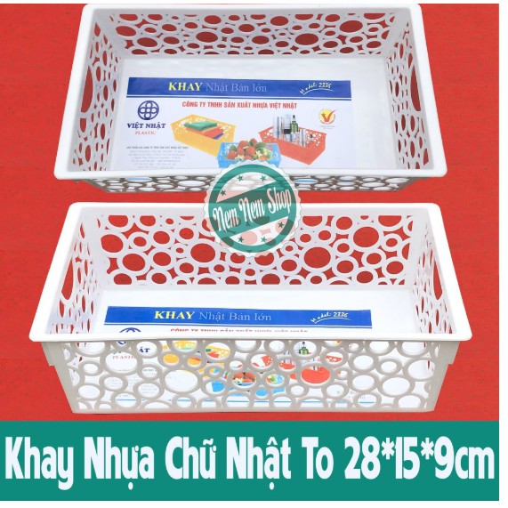 Rổ nhựa chữ nhật chinh hãng Việt Nhât