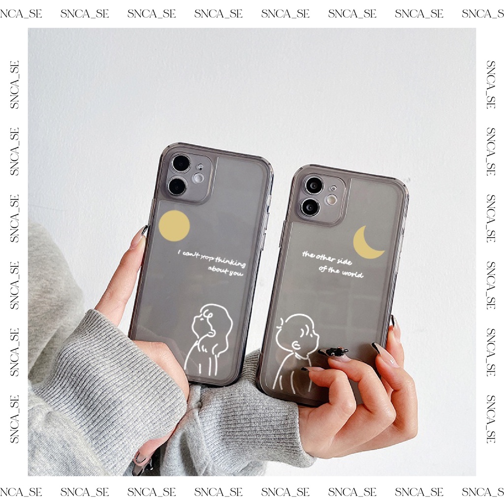 Ốp đôi iphone mặt trăng & mặt trời