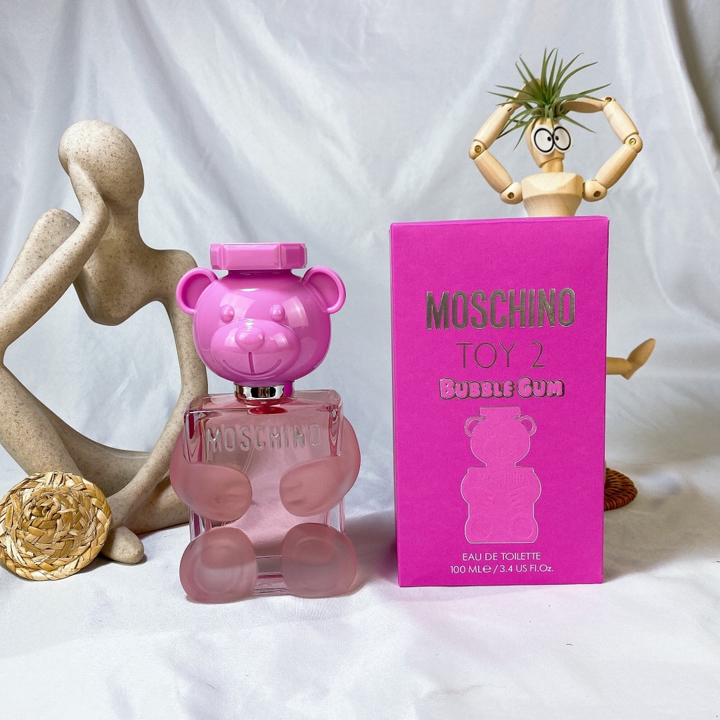 Chai nước hoa Moschino 2021 100ml 2 màu hồng xinh xắn cho nữ