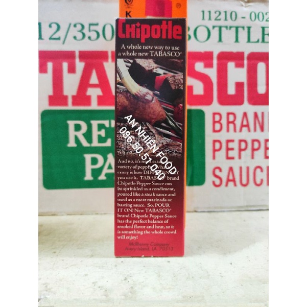 Sốt Ớt Chipotle Mexico Đặc Biệt hiệu Tabasco