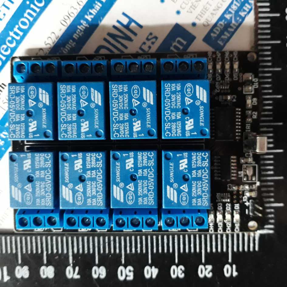 module thu Hồng ngoại 8 relay 12V kde2822