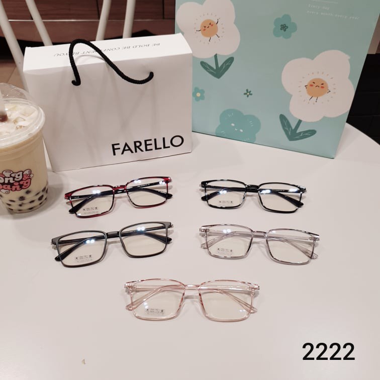 Gọng kính trong suốt nam nữ Lilyeyewear nhựa dẻo, mắt vuông, nhiều màu - Y2222 | BigBuy360 - bigbuy360.vn