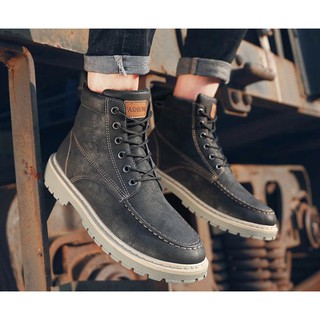 [XẢ HÀNG] Bốt Da Cao Cổ Nam Chất Đẹp, Giày Boot Nam Chất Da Đẹp