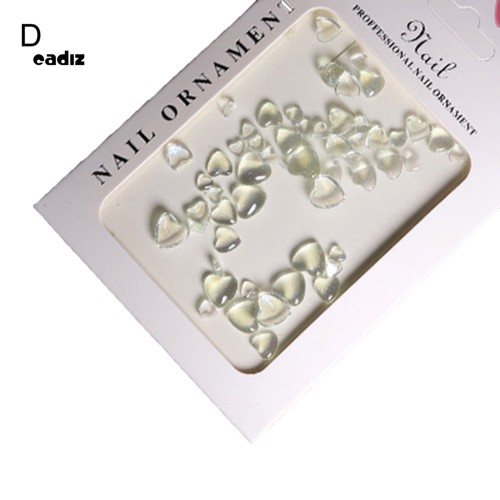 Phụ Kiện Trang Trí Móng Tay Hình Trái Tim 3D Chống Thấm Nước Xinh Xắn