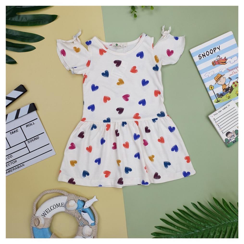 Váy bé gái chất cotton, đầm bé gái size 6-10 tuổi, đầm trẻ em SUNKIDS1 có nhiều màu