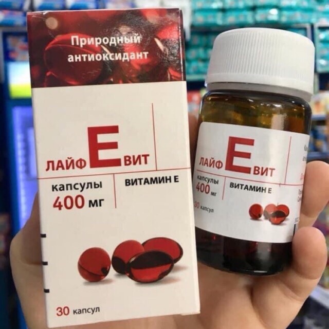 Vitamin E đỏ Nga 400 - Hàng chuẩn Nga 100%