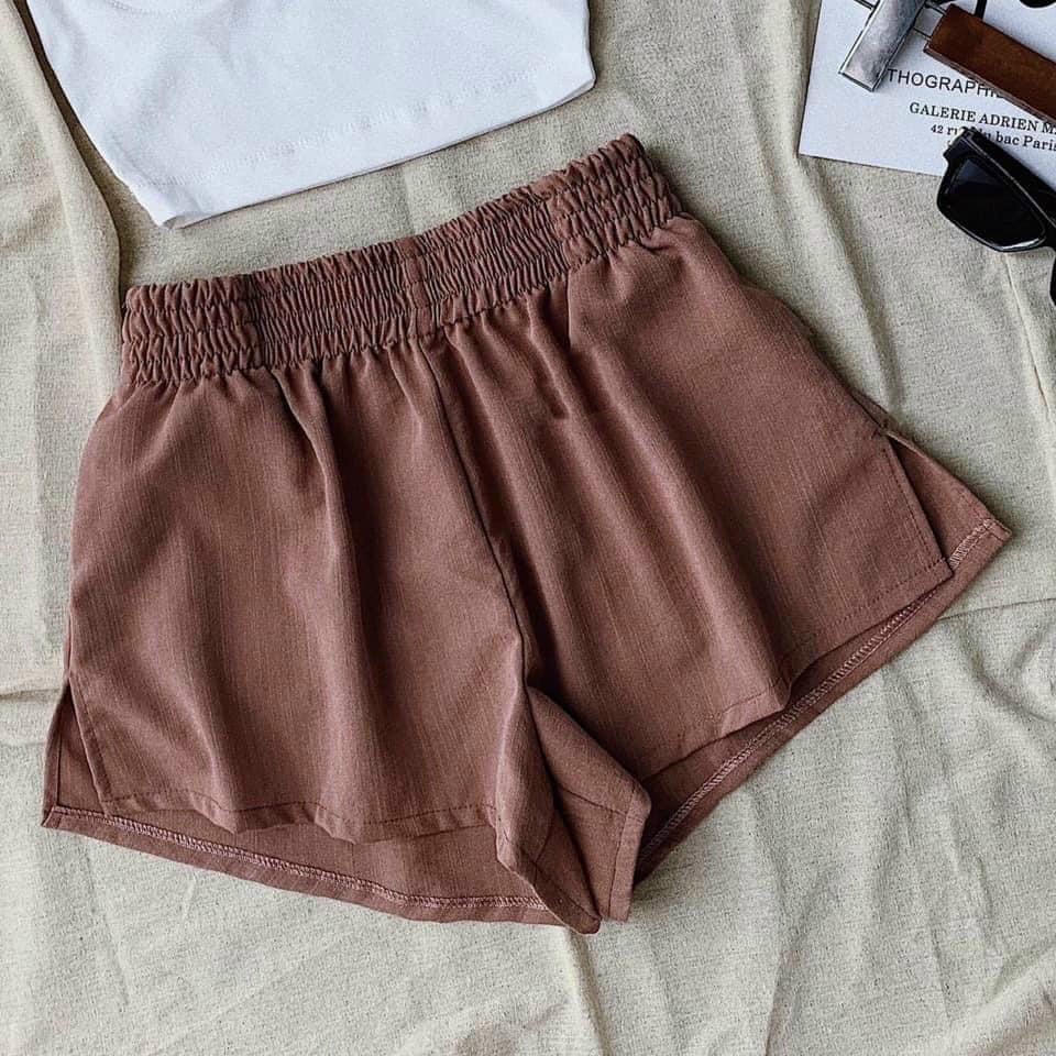 Quần short chun đũi xẻ tà Q008