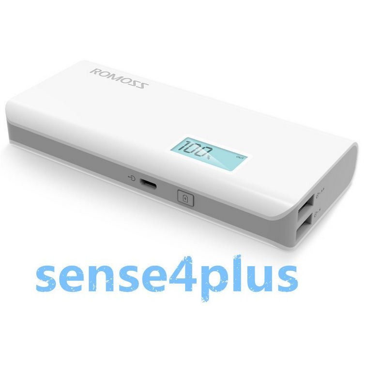 Pin Dự Phòng Romoss Sense 4 Plus 10.000 mAh Có Màn Hình Báo Pin