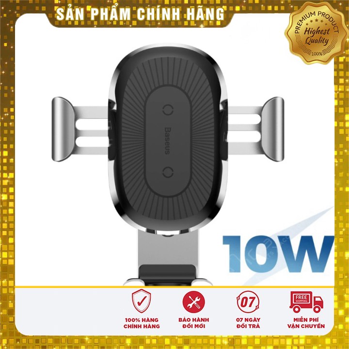 [ Giá siêu rẻ,chính hãng ] Kẹp cửa gió kèm sạc không dây trên xe hơi BASEUS Gravity Car Mount