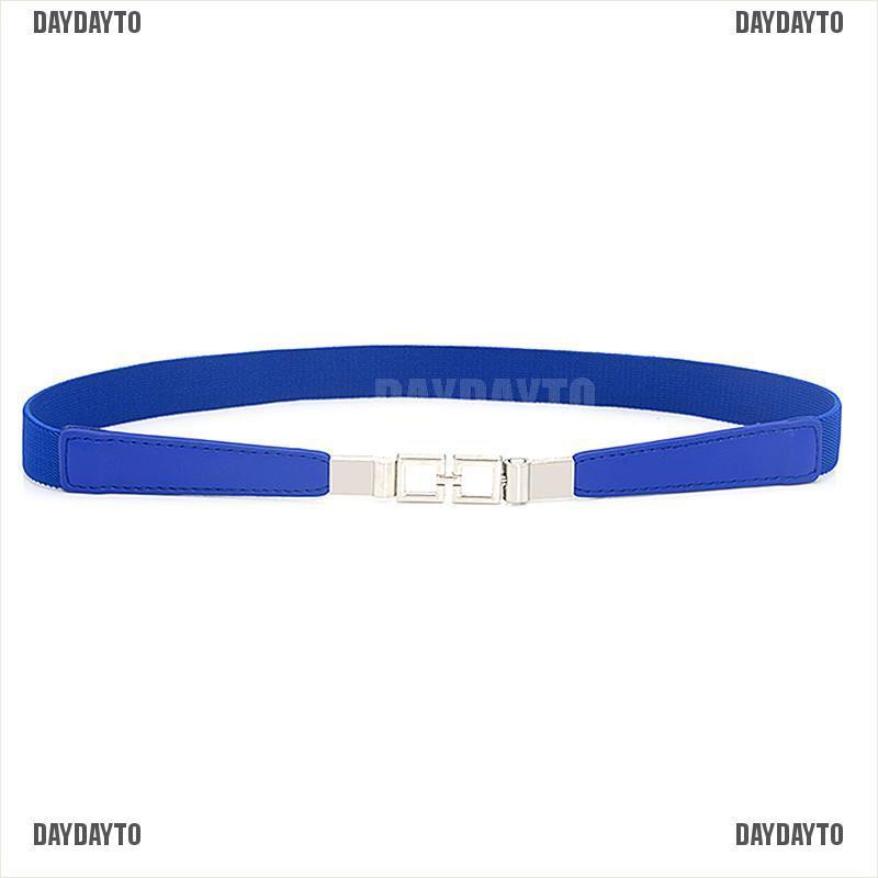 Thắt Lưng Bản Nhỏ Co Giãn Có Khóa Cài Dành Cho Nữ Mặc Đầm