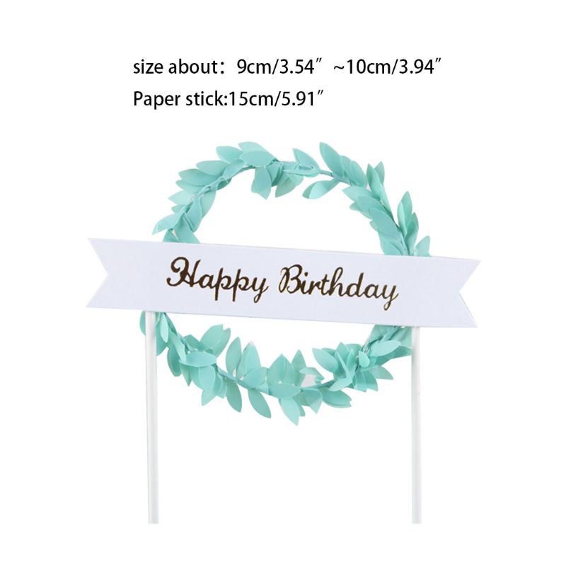 1 Que Cắm Trang Trí Bánh Kem Chữ Happy Birthday