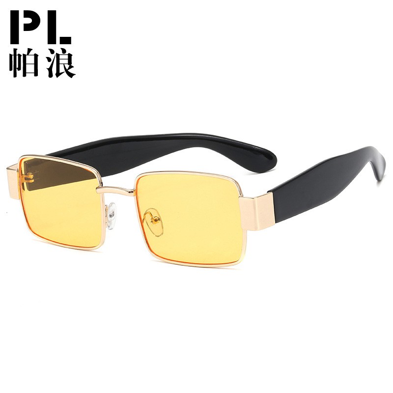 Kính mát gọng vuông bằng kim loại thời trang Âu Mỹ 2020 cổ điển cho nam