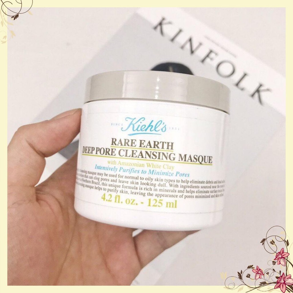 [Mã COS2405 giảm 8% đơn 300K] Mặt nạ đất sét Kiehl's Rare Earth Deep Pore Cleansing Masque 125ml