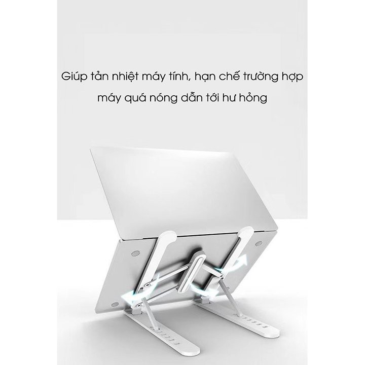 Giá Đỡ Lap - Macbook, Ipad Gấp Gọn Kệ Để Laptop Bằng Nhựa ABS