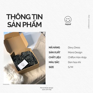 MONÁ - Đầm 2 dây cutout chất chiffon Hàn Quốc - DEVY DRESS