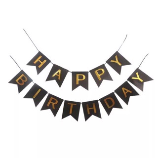 Dây chữ Happy Birthday Ép kim trang trí sinh nhật