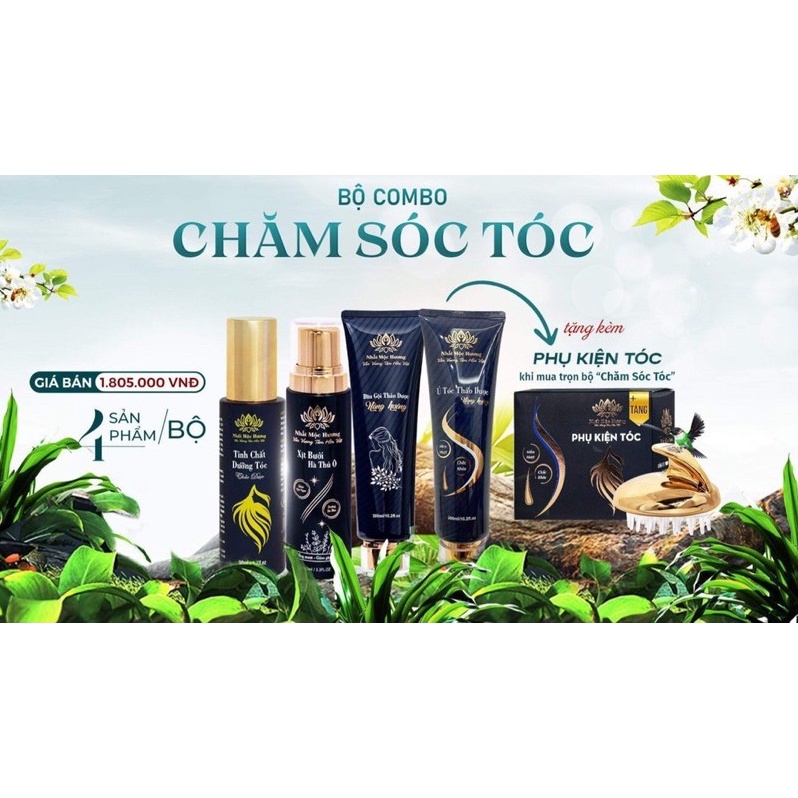 Combo Chăm Sóc Tóc Nhất Mộc Hương Bách Y Sâm ( Bộ 4 sản phẩm )