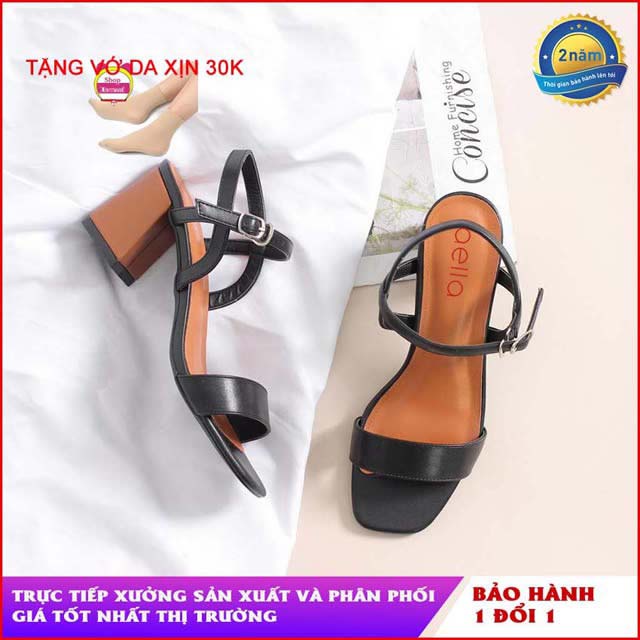 Giày sandal nữ cao gót 5cm MTSTORE244 - Giày dép nữ vnxk cao cấp