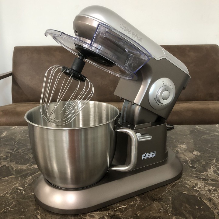 Máy trộn bột , đánh trứng 6.5 lít cao cấp DSP KM3025 Máy có 10 tốc độ đánh khác nhau - BẢO HÀNH 12 THÁNG