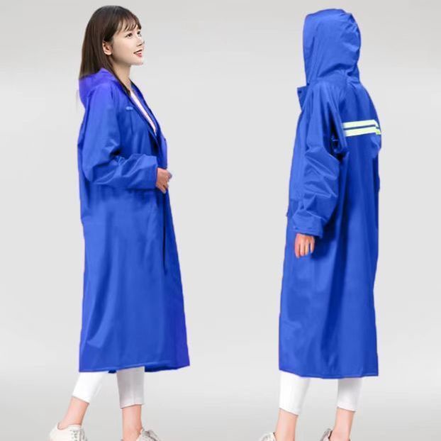 Thời trang áo mưa dài một mảnh mưa bão toàn thân nam nữ tất cả ngoài trời đi bộ đường dài áo gió áo khoác cưỡi poncho6.14