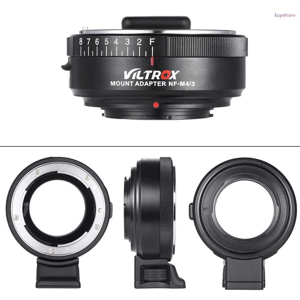 Ngàm Chuyển Ống Kính Viltrox Nf-M4 / 3 Cho Ống Kính Máy Ảnh Nikon G / F / Ai / S / D Type Sang M4 / 3