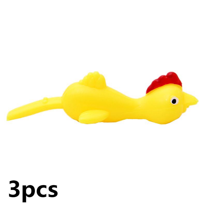Set 3 chú gà cao su đeo ngón tay vui nhộn