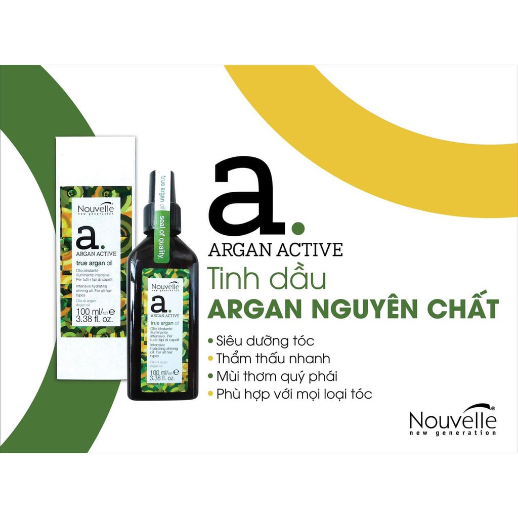 Tinh Dầu Dưỡng Tóc True Argan Oil Active Nouvelle 100ml