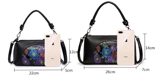 TX49 TÚI XÁCH TAY HOẶC ĐEO CHÉO  NỮ THUÊ HOA