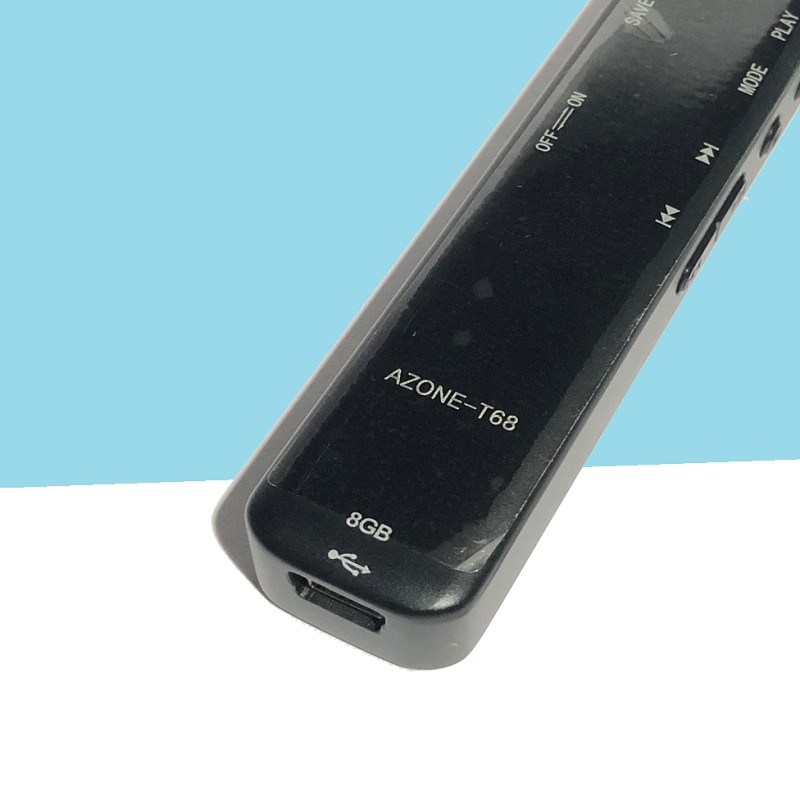 Máy Ghi Âm Chuyên Nghiệp AZONE T68 Bộ Nhớ Trong 8GB - Digital Voice Recorder