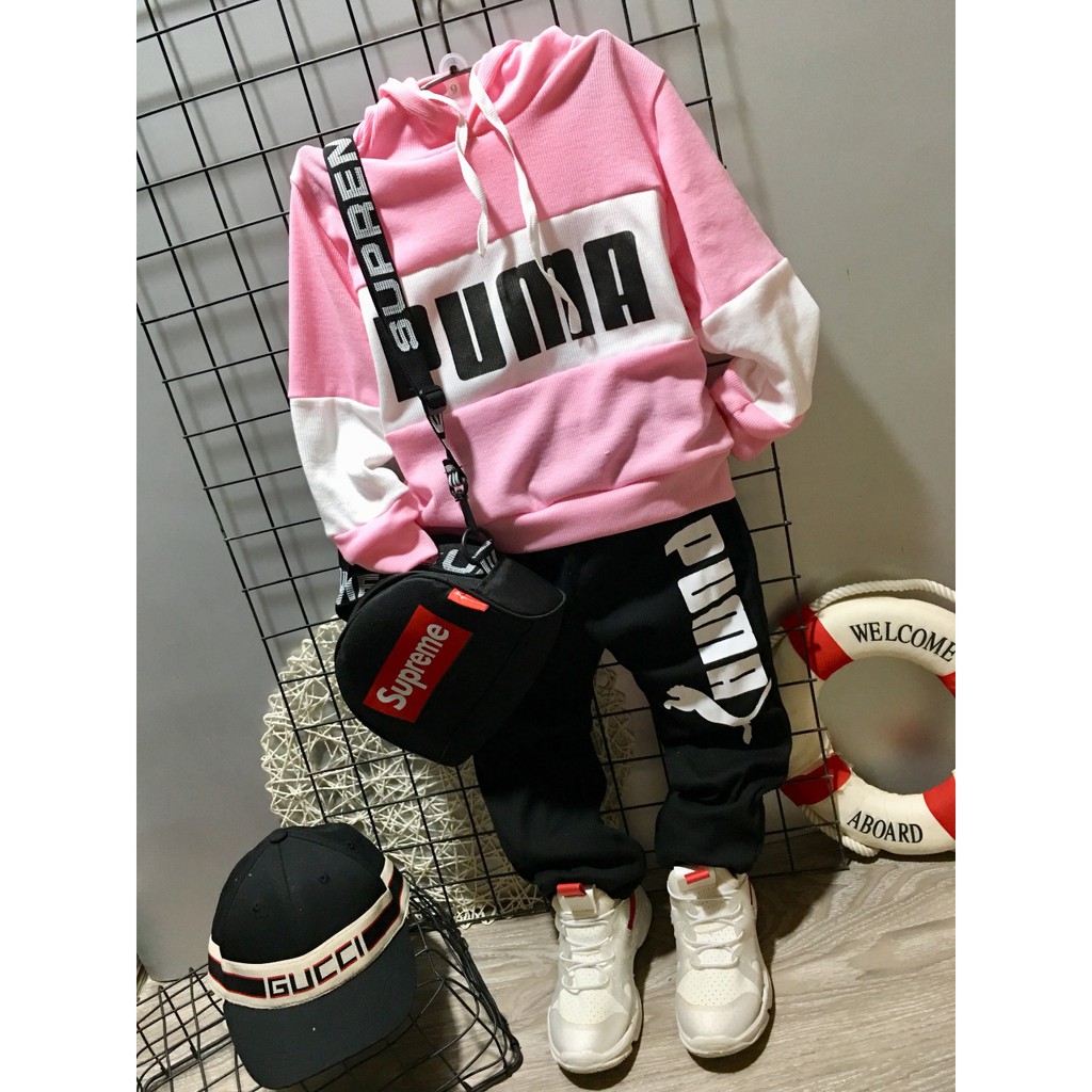Bộ Puma len tăm cực chất cho bé trai, bé gái