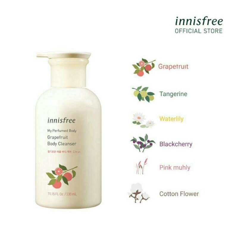 SỮA TẮM HƯƠNG NƯỚC HOA INNISFREE MY PERFUMED BODY CLEANSER 330ML