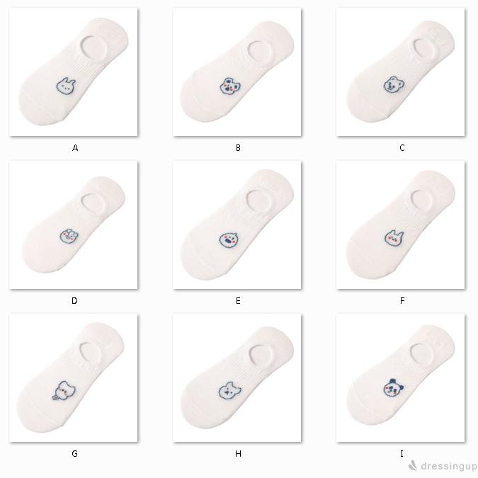 Tất ngắn ngang mắt cá chân in họa tiết hoạt hình đáng yêu chống trượt tiện dụng cho nữ