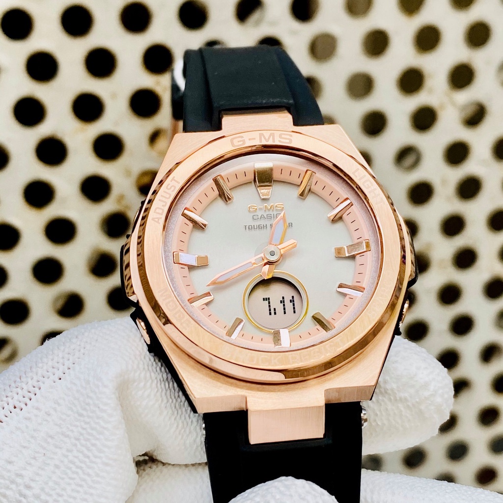 Đồng hồ nữ Casio GMS MSG-S200G-1ADR Chính Hãng Năng lượng mặt trời MSG-S200G-1A