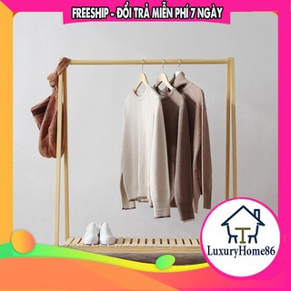 Kệ treo quần áo chữ A bằng gỗ 1 tầng l Giá Gỗ Treo Quần Áo Chữ A 1 Tầng, Gỗ Thông Nhập Khẩu, Treo đồ, Trang Trí Phòng