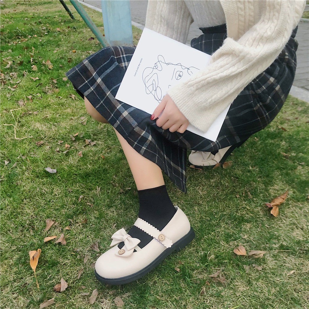 ulzzang Giày da phong cách Lolita thời trang Nhật Bản cho nữ | BigBuy360 - bigbuy360.vn