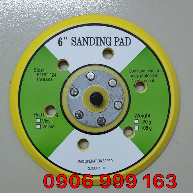 ĐẾ CHÀ NHÁM TRÒN 6” 150cm DÙNG CHO MÁY TRÀ NHÁM TRÒN HƠI