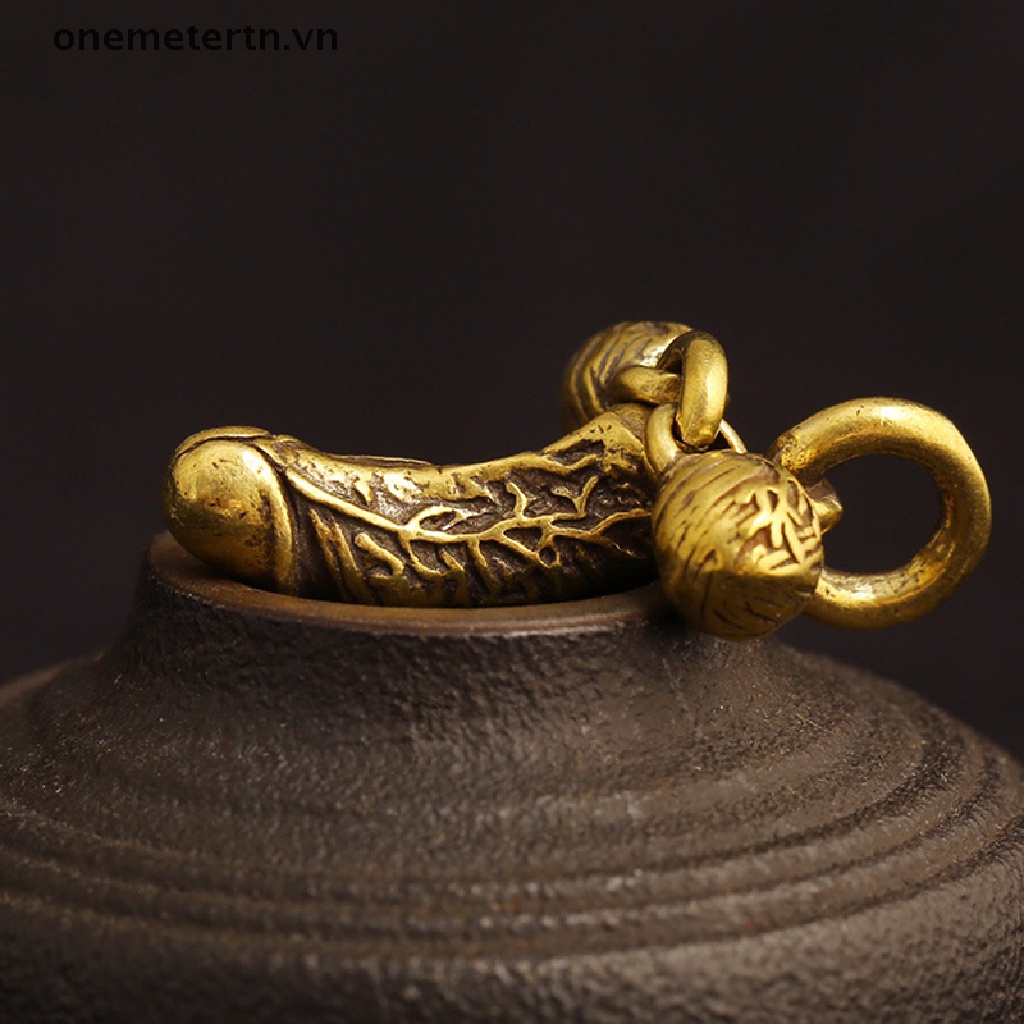 Onemetertn Móc Khóa Hình Chú Gà Bằng Đồng Thau Sáng Tạo Vui Nhộn