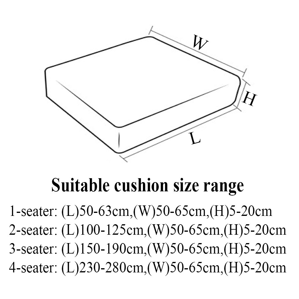 Vỏ Bọc Đệm Ngồi Ghế Sofa 1/2/3/4 Chỗ Trang Trí Nội Thất Nhiều Màu Sắc Tùy Chọn