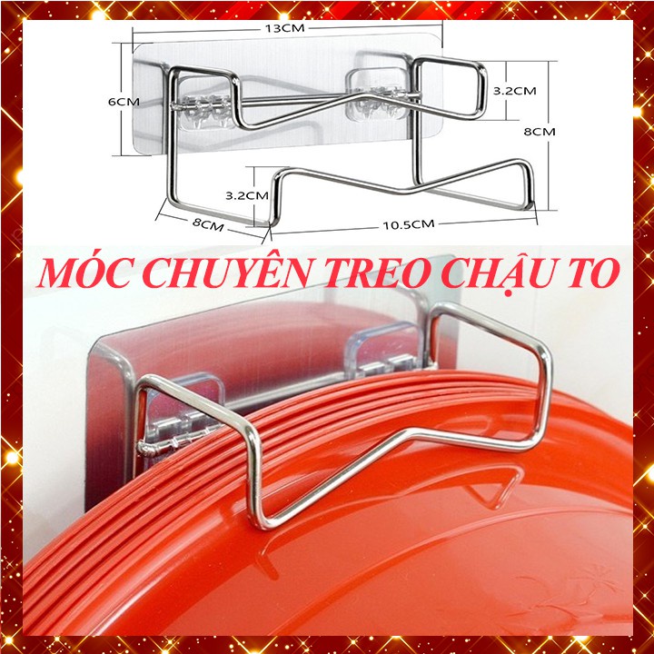 (++Xu) 1 Móc gài chậu INOX dùng cho cả chậu TO - NHỎ tiện lợi (TGQT)