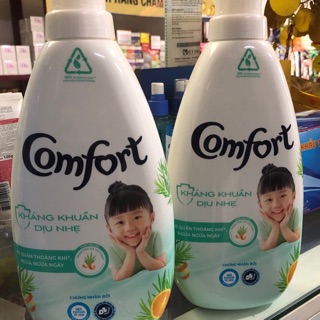 Chai nước xả vải Comfort kháng khuẩn dịu nhẹ chai 800ml