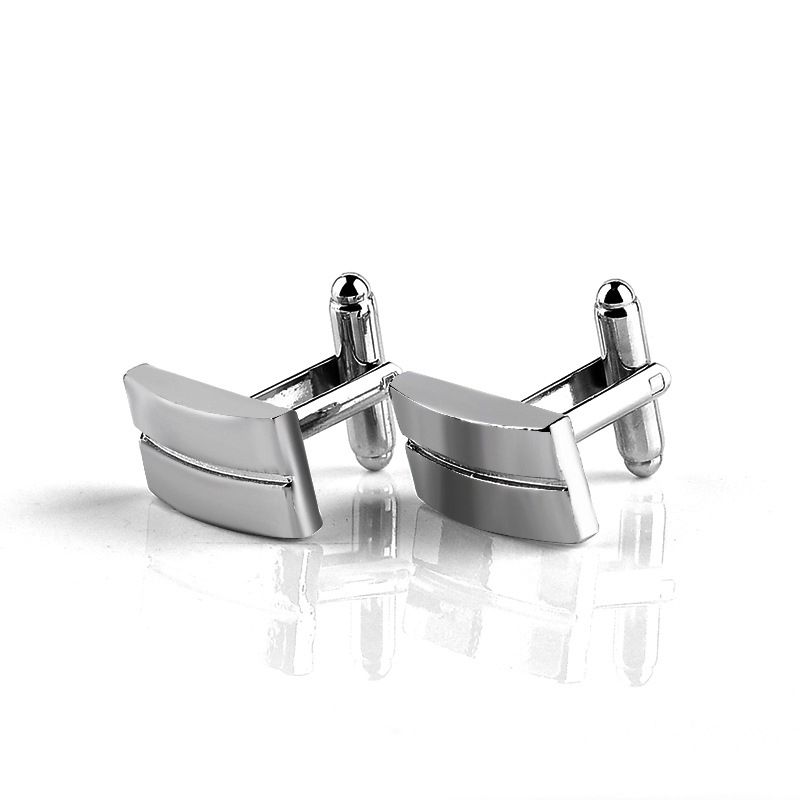 EFAN Khuy măng sét kim loại mạ điện kiểu Pháp thời trang sang trọng dành cho nam để đi tiệc/ đám cưới/ làm quà tặng