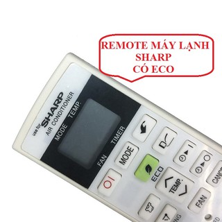 REMOTE MÁY LẠNH ĐIỀU HOÀ SHARP AIR CONDITIONER A/C - Điều Khiển Điều Hòa Sharp Có ECO Bảo Hành Mổi Mới Tặng Pin