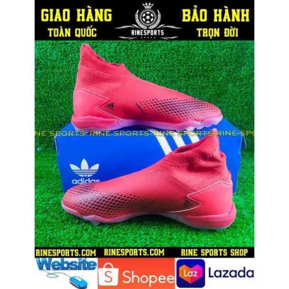 GIÀY BÓNG ĐÁ Predator 20.3 đỏ cổ cao không dây SÂN CỎ NHÂN TẠO HÀNG SUPER THAILAND VN