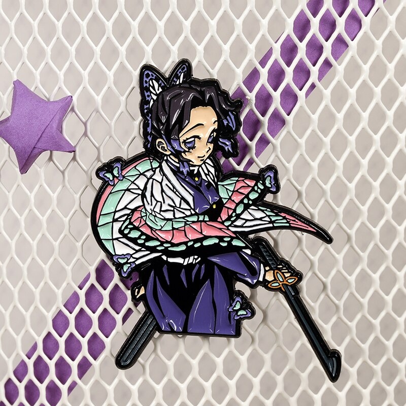 Pin cài áo trụ cột Kimetsu no Yaiba Demon Slayer Tanjiro/ Nezuko/ Zenitsu/ Inosuke/ Tomioka/ Rengoku/ Shinobu - GC418