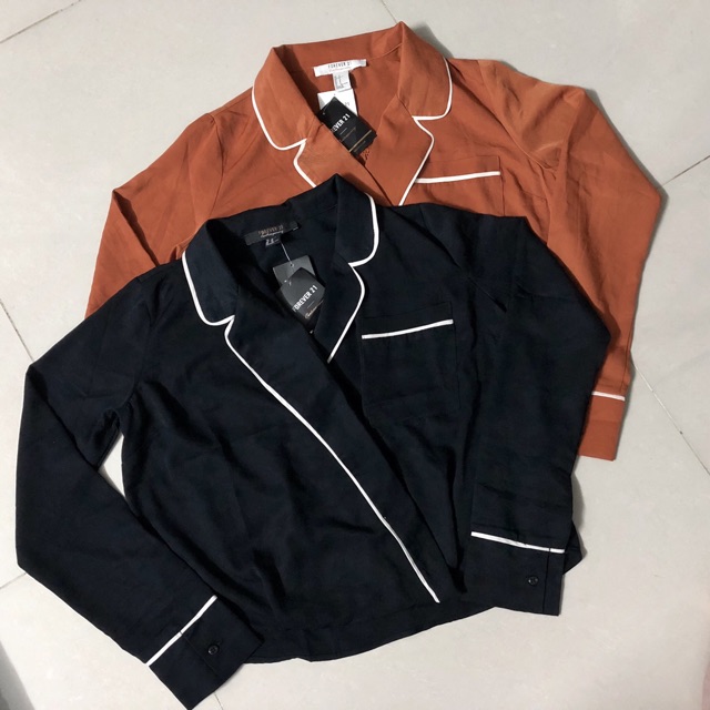 Sơ mi kiểu pijama F21 vnxk