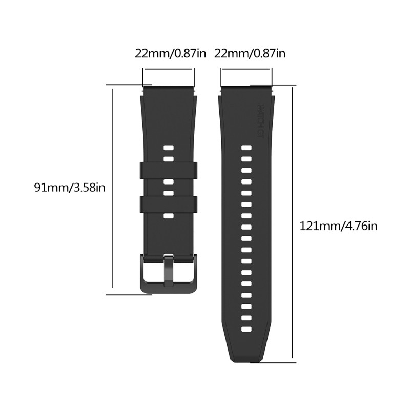 Dây đeo silicon cho đồng hồ DOU 22MM LS05 Samsung-Galaxy 3 45mm Huawei gt 2 Pro hua-wei watch gt2 pro 46mm