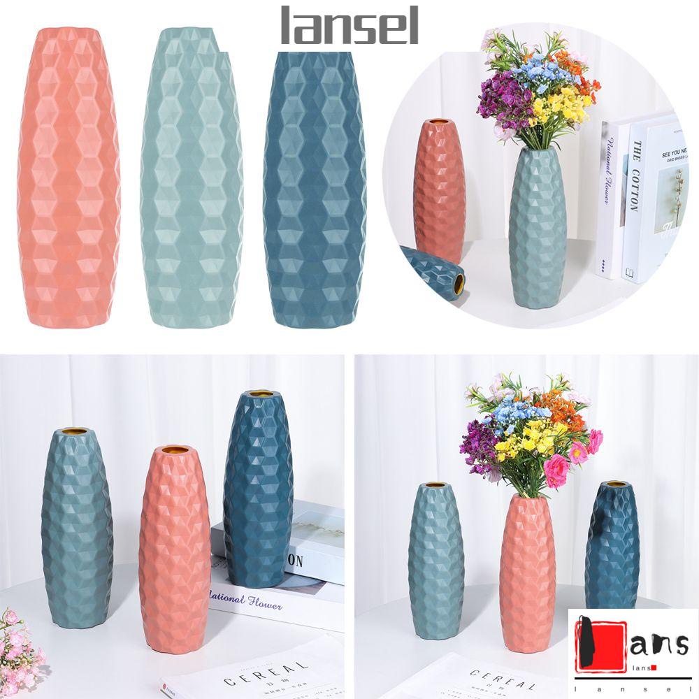 Lọ hoa bằng nhựa không bể kiểu châu Âu dùng cho trang trí thời trang tinh tế