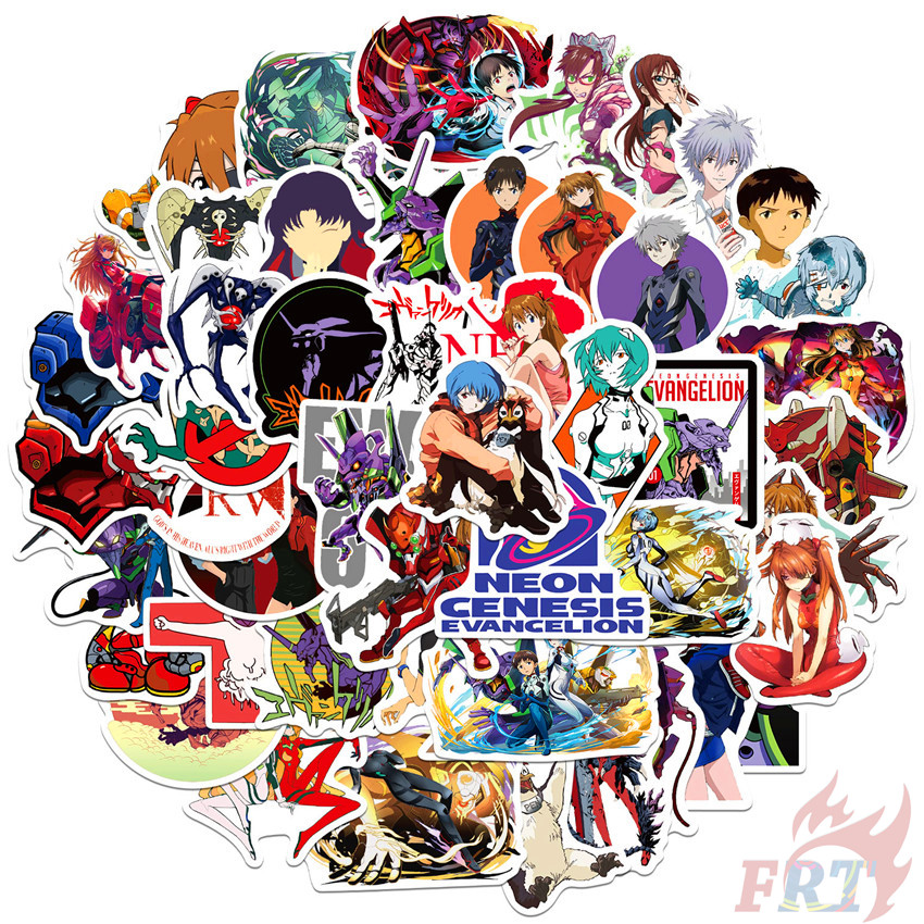 ❉ NEON GENESIS EVANGELION - Series 03 Anime EVA Ayanami Rei Stickers ❉ 50Pcs/Set Waterproof DIY Fashion Decals Doodle Stickers